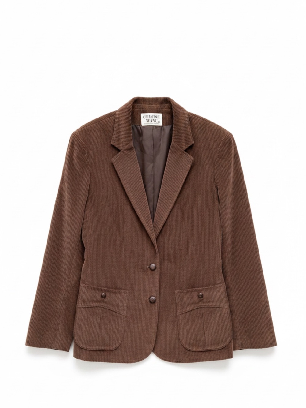Changing Scene Vintage Brown Corduroy Blazer Jacket sz 18 (Large)